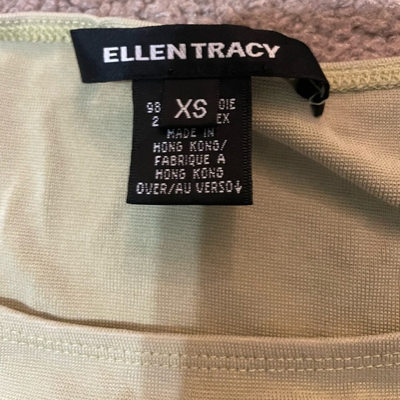 Ellen Tracy Pale green/ yellow / creamy top size XS - Picture 3 of 7